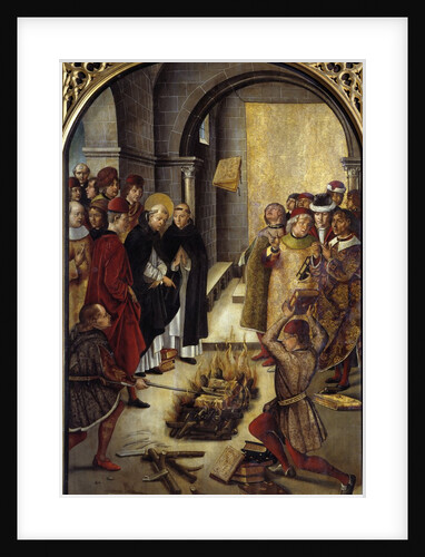 Saint Dominic and the Albigenses (The Miracle of Fanjeaux) by Pedro Berruguete