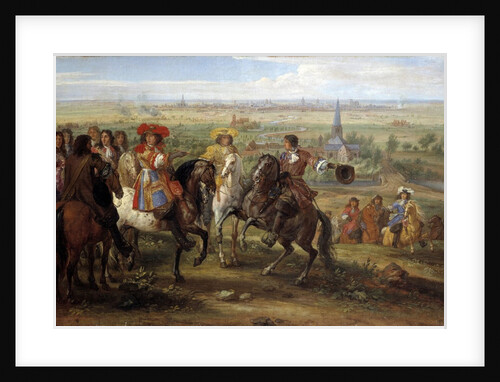 Louis XIV at the siege of Lille facing the Priory of Fives, 1667 by Adam Frans van der Meulen
