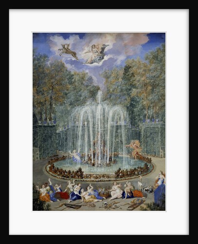 View of the Grove of the star or mountain of water, Garden of Versailles by Jean Cotelle