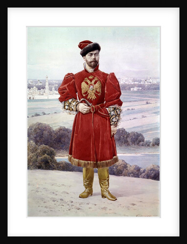 Portrait of the Tsar Nicolas II by Anonymous