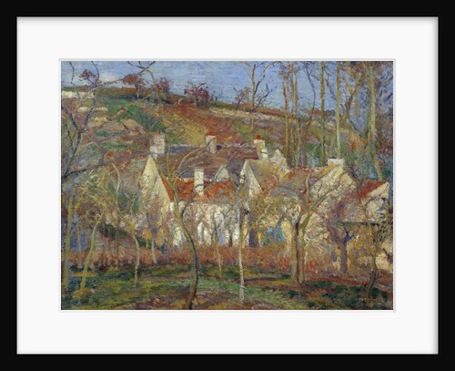 The Red Roofs, corner of the village, winter by Camille Pissaro