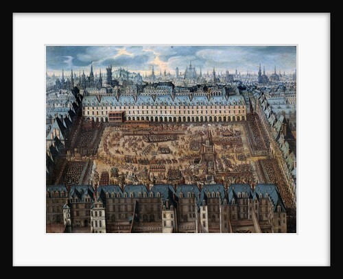 Grand Carousel on the Place Royale in April 1612 on the occasion of the wedding of Louis XIII to Anne of Austria by Anonymous