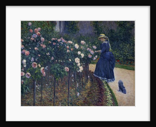 Roses in the Garden at Petit Gennevilliers by Gustave Caillebotte