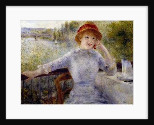 Portrait of Alphonsine Fournaise by Pierre-Auguste Renoir