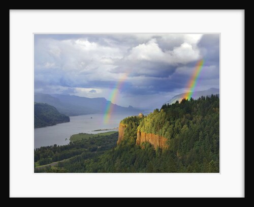 Double rainbow over Vista House by Anonymous