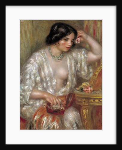 Gabrielle with Jewelry by Pierre Auguste Renoir