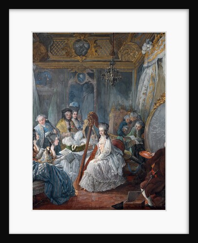 Marie Antoinette in her chamber at Versailles in 1777 by Jacques-Fabien Gautier d'Agoty