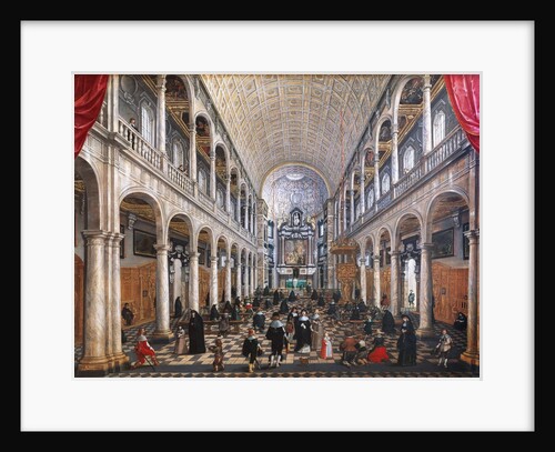 Interior of the Jesuit Church in Antwerp by Sebastian Vrancx