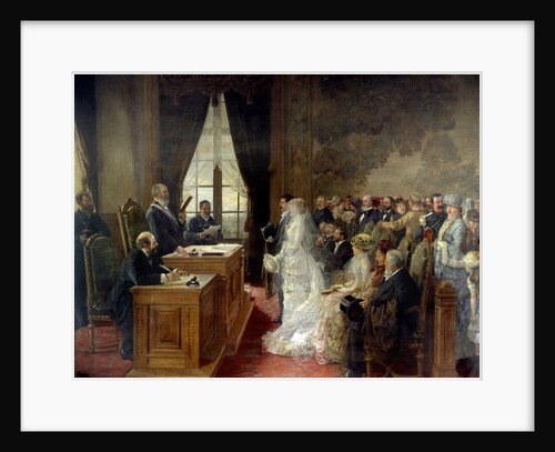 Wedding at the City Hall of Paris in 1881 by Henri Gervex