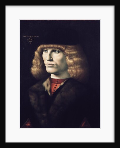 Rich young man wearing a fur by Giovanni Ambrogio de Predis