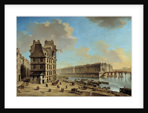 The Quai de la Greve and the Ile St. Louis from the Place de Greve by Nicolas Raguenet