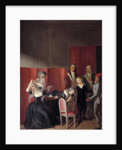 Louis XVII is separated from his mother Marie Antoinette by Jean Jacques Hauer