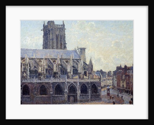 The church Saint Jacques in Dieppe by Camille Pissarro