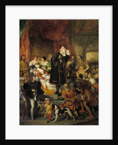 Birth of King Henri IV, 13 December 1553 by Eugene Deveria