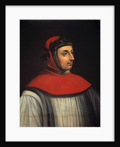 Portrait of Francesco Petrarch by unknown french artist by Anonymous