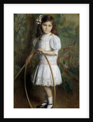 Artist's daughter with a hoop by Alexis Axilette