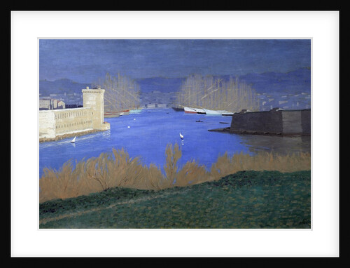 View of the port of Marseille by Felix Vallotton