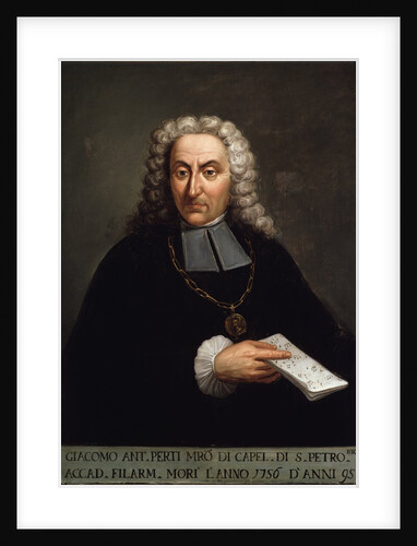 Portrait of Giacomo Perti by Anonymous