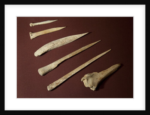 Assorted Bone Needles by Anonymous