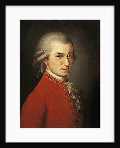 Portrait of Wolfgang Amadeus Mozart by Barbara Krafft
