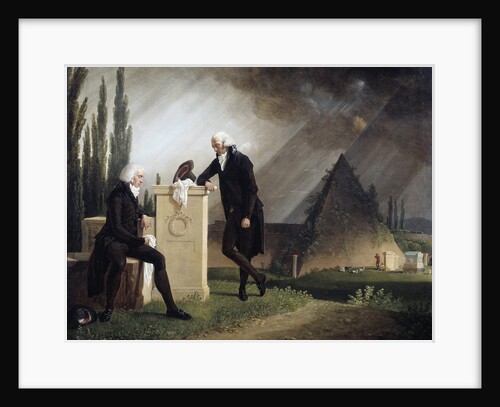 Roman Elegy or "Double portrait at the Protestant cemetery in Rome by Jacques Sablet