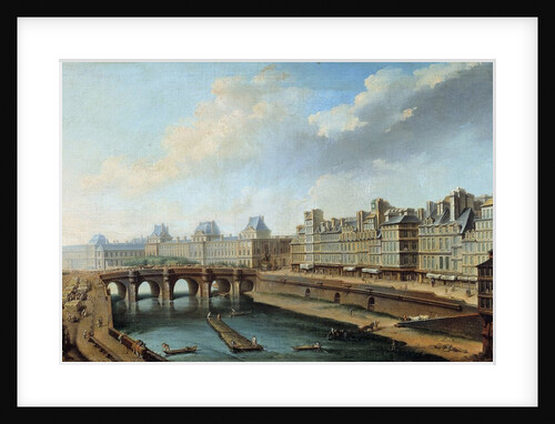 View of the Louvre Palace and the Pont Neuf, Paris by Nicolas Raguenet