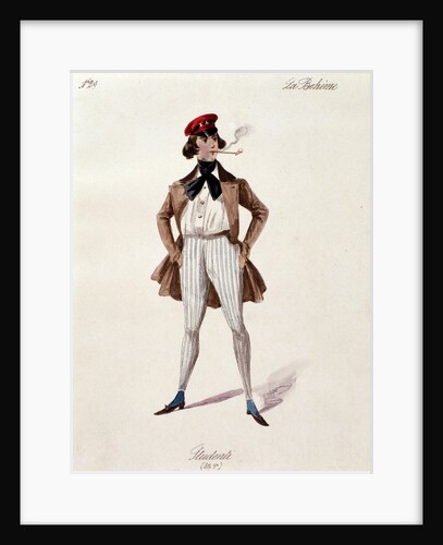 A student, character of the opera "La boheme" by Anonymous