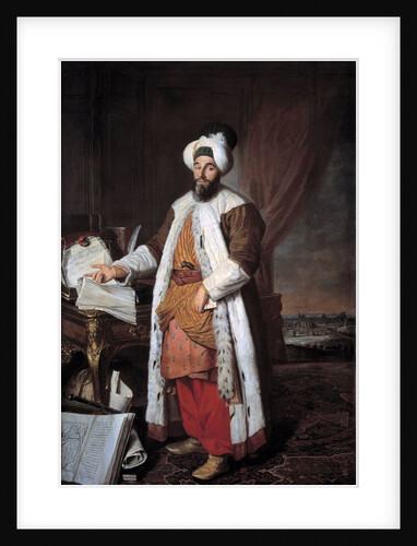 Portrait of Mehemet called Pasha Bey of Rumelia by Joseph Aved