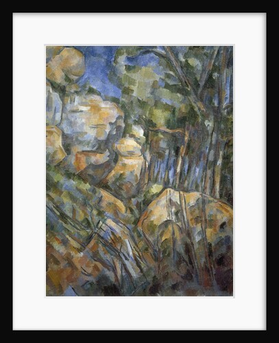 Rocks near the Caves below the Chateau Noir by Paul Cezanne