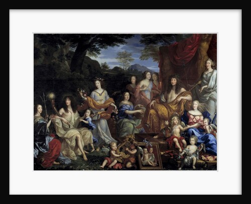 King Louis XIV and his family dressed up in mythological figures by Jean Nocret