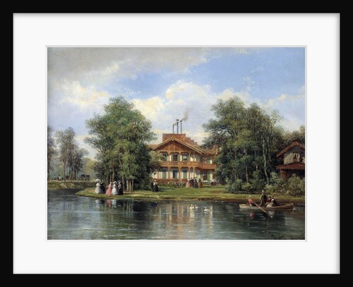 The Chalet with the Yellow Door in the Bois de Vincennes by Justin Ouvrie