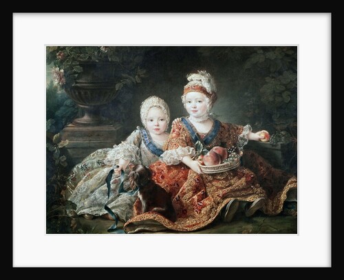 Louis de France duc de Berry and Louis de France comte de Provence by Francois-Hubert Drouais