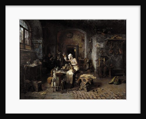 Antonio Stradivari in His Atelier by Antonio Rinaldi