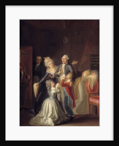 Farewells of Louis XVI to his family on 20/01/1793 by Jean Jacques Hauer