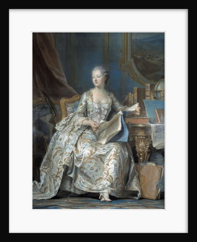 Portrait of Madame de Pompadour by Maurice Quentin Delatour