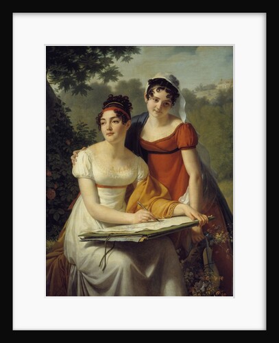 Portrait of the Demoiselles Duval by Jacques Augustin Pajou