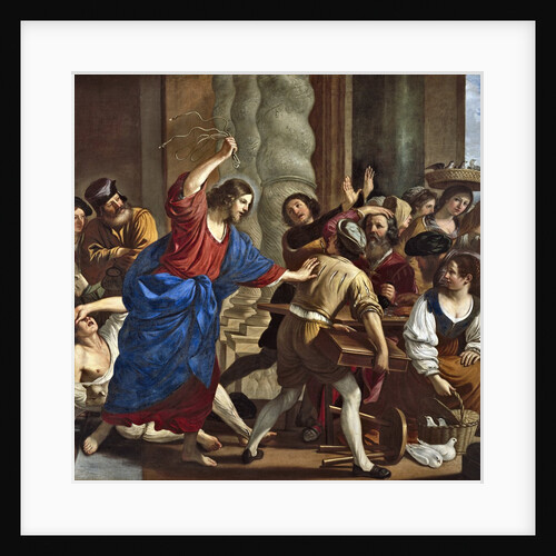 Christ Driving the Money Lenders from the Temple by Guercino