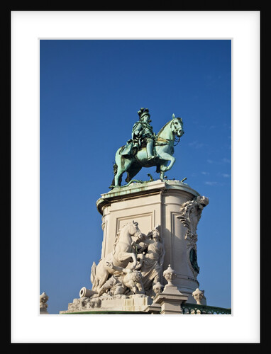 Dom Jose I Equestrian statue, Square surrounded by Government Buildings, Commerce Square by Anonymous