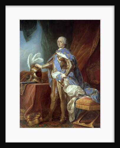 Portrait of Louis XV in armor by Carle Van Loo