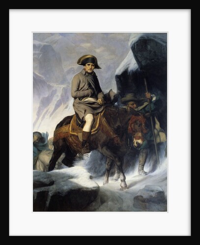 Portrait of Napoleon Bonaparte crossing the Saint Bernard in 1800 by Paul Delaroche