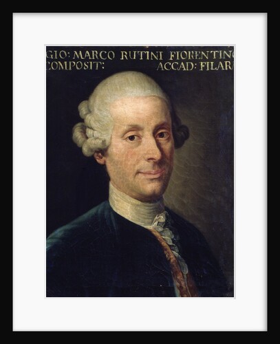 Portrait of Marco Rutini, Italian composer by Anonymous