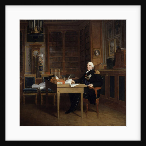 Portrait of Louis XVIII at his desk in the Tuileries by Francois Gerard