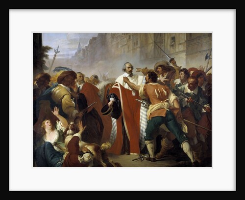 Mathieu Mole resisting to the dissidents at the time of the Fronde by Anonymous