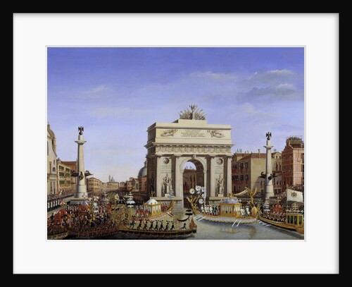 Napoleon on the Grand Canal, Venice 1807 by Giuseppe Borsato