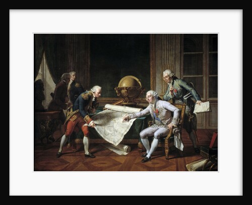 Louis XVI giving Giving Instructions to La Perouse, 29th June 1785 by Nicolas-Andre Monsiau