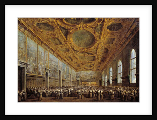 The Doge of Venice thanks the Great Council by Francesco Guardi