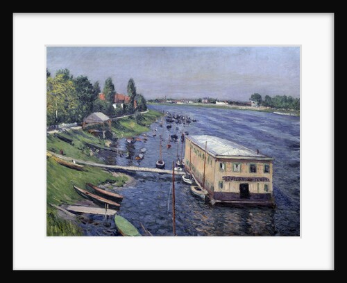 Boathouse in Argenteuil by Gustave Caillebotte
