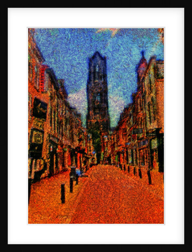 Street and Dom Tower. by Anonymous