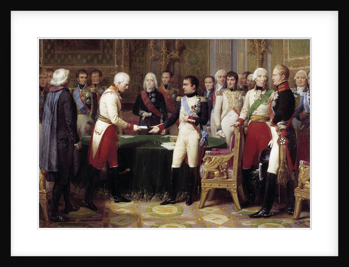 Congress of Erfurt, Napoleon I receiving the Austrian ambassador by Nicolas Gosse