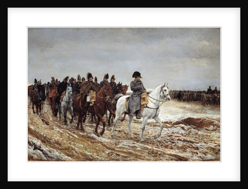 French Campaign,1814. Napoleon I and his generals by Jean-Louis-Ernest Meissonier